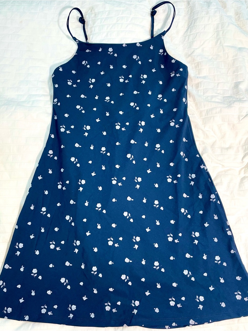 Abercrombie Girls YPB Navy and White Floral Athleisure Dress (Girls 16)